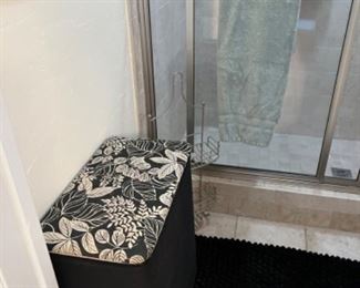 Hamper & bath mat