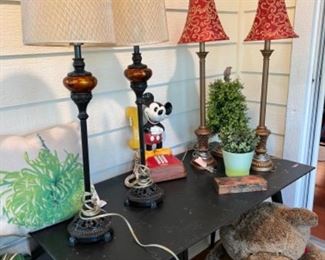Lamps, Mickey Mouse telephone