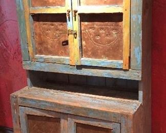 Primitive Hutch (with turquoise wash)