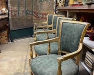 Set of Four Chairs & Impressive Screen