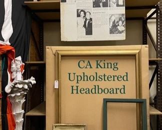 CA King Upholstered Headboard.  Assorted Frames