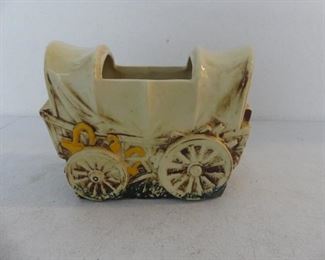 Vintage McCoy Conestoga Wagon Planter