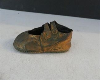 Antique Bronzed Baby Shoe