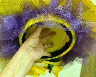 Baseball themed hat view #2