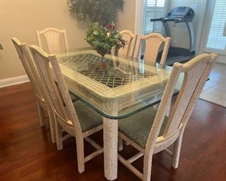 Immaculate Wicker Dining Table