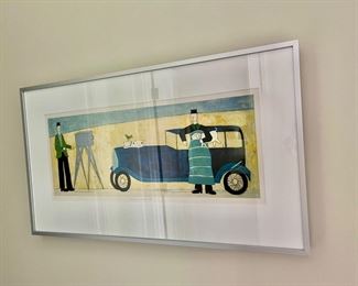 Annora Spence ''Camera and Car'' framed print 