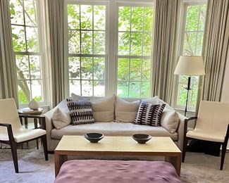 Montauk "julian" sofa with custom linen