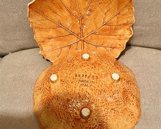 Leaf pottery Italy 