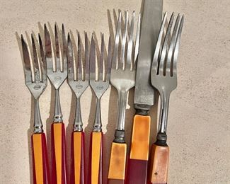 Bakelite handled flatware 