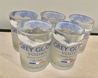 Grey Goose set of glasses (5)