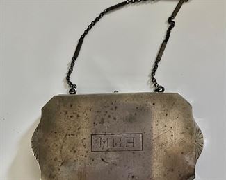 Signed vintage make up case 