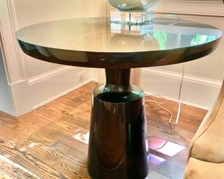 Holly Hunt Peso lacquered wood occasional table