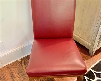 8 Artistic Frame red leather chairs