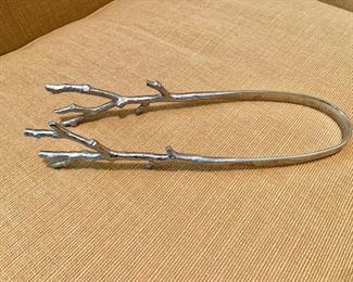 Michael Aram Botanical Leaf Twig Tongs