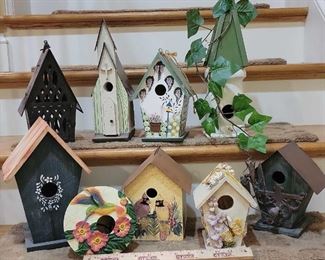 Nine Bird Houses