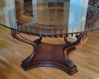Round Glass Top Dining Room Table