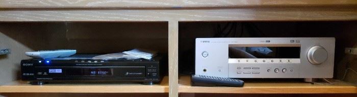 Sony DVD CD and Yamaha Receiver