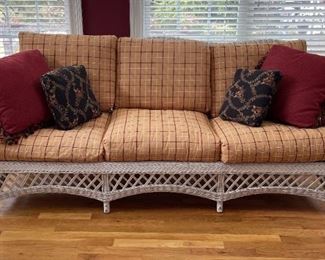 Wicker Couch by Henry Link