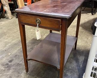 End table, Sheraton style, top as found...