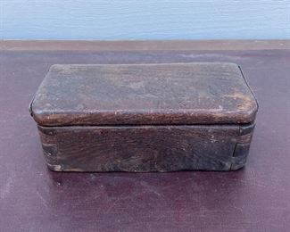 Box shown closed about 7" wide. Solid!