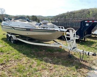 SUNTRACKER BOAT AND TRAILER