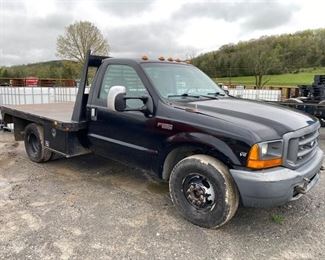 1999 FORD F-350 FLATBED TRUCK