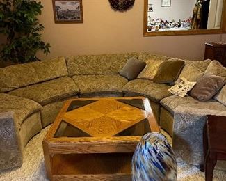 Half moon couch sectional