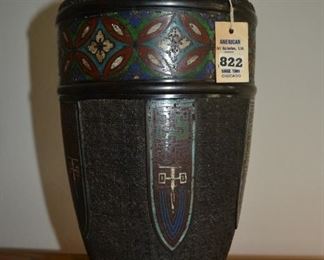 Champleve Enamel Vase