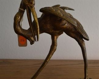 Brass crane