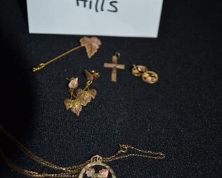 Black Hills earnings, pin, pendant, and cross sold separately