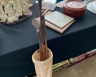 Spalding Wood Handle Golf Clubs