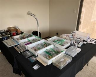 Jewelry Making Supplies, Crystal Beads & Findings.   Many finished pieces