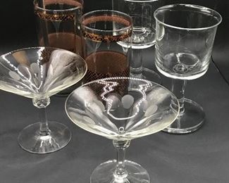 Mid century Modern glassware