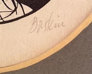 Leonard Baskin, American, 1922-2000, "Pride" and "Envy", Original Signed Wood Engravings.