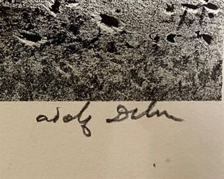 Adolf Arthur Dehn, American, 1895-1968, "Circus in the Mountains", Signed lithograph from Associated American Artists, 30/30 edition.