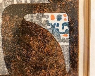 Toshi Yoshida, Japanese, 1911-1995, "Treasure", Colored Woodblock Print, 49/200 edition size.