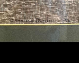 Caroline Durieux, American, Louisiana, 1896-1989, "Survivor", Electron Print, Signed and Dated 1970, Edition size of 2/7.