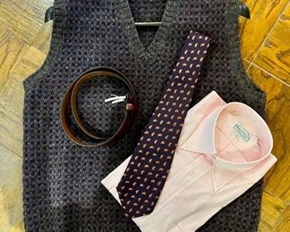 Visit the ‘haberdashery’ ’ - jackets, fine shirtmakers, Allen Edmonds new in box, vintage leather goods and men’s accessories