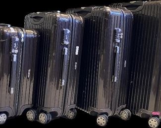 Rimowa luggage in pristine condition. Tumi weekender bag and travel kit new with tags.