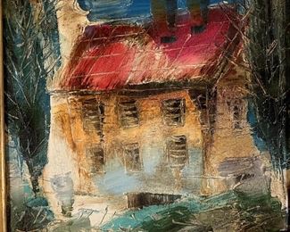 Original oil on canvas by an artist from the Republic of Georgia