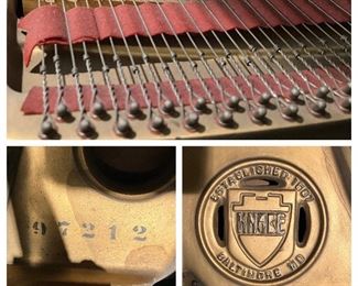 More details of the Knabe Golden Age Baby Grand; built in 1925 in Baltimore, Maryland