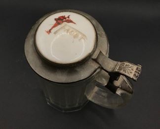 Faust beer, made by Adolphus Bush for Tony Faust, St. Louis, pre-prohibition antique stein.