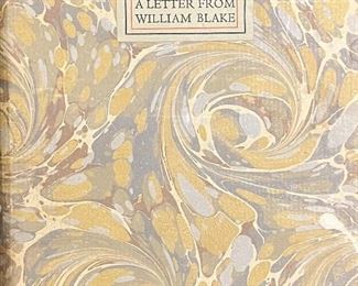 A Letter from William Blake, by Leonard Baskin, 1922-1964, wooden engravings and typeset text, circa 1964, number 456 of 500, Gehenna Press, Northampton, England