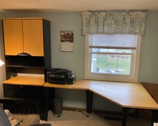 Herman Miller desk and cabinet, Espin 3 in 1 printer