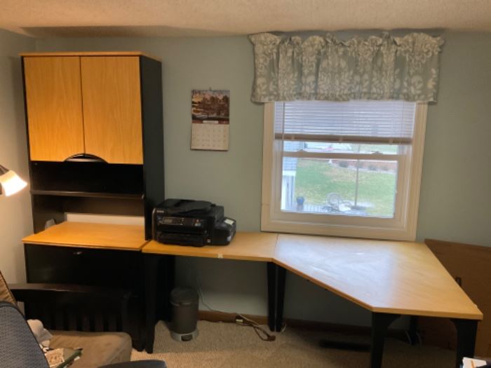 Herman Miller desk and cabinet, Espin 3 in 1 printer