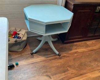 Antique rotating side table