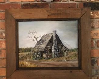 Acrylic painting signed Welch