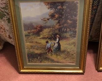 LARGE VICENTE ROSO SIGNED PRINT FRAMED