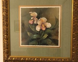  Exotic Blooms 2 Carolyn Shores Wright 1995 framed/matted