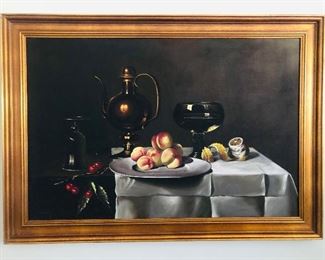ARTIST: Gyula Andreas Burbarnik(Hungarian, 1936 - 2010) Still Life oil on canvas 